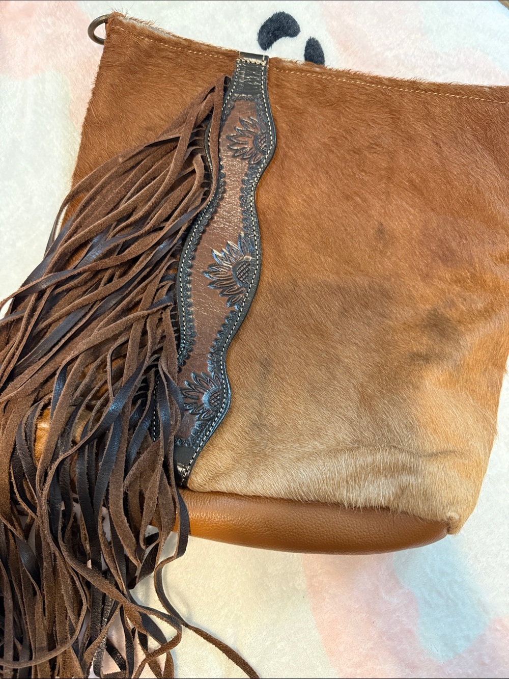 Myra bag brown fringe leather bag